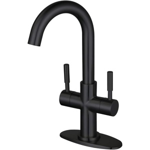 image:imageKingston Brass LS8551DL Concord TwoHandle 1Hole Deck Mount Bar Faucet in Polished ChromeMatte Black