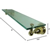 image:imageKingston Brass BA1759ORB Heritage Glass Shelf Oil Rubbed BronzePolished Brass