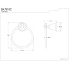 image:imageKingston Brass BA7974C English Vintage Towel Ring 6Inch Polished ChromePolished Chrome