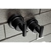 image:imageKingston Brass BAH8213478SB Concord 5Piece Bathroom Accessory Sets Brushed BrassMatte Black