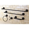 image:imageKingston Brass BAHK1612478BB Naples 5Piece Bathroom Accessory Set Brushed BrassOil Rubbed Bronze