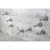 image:imageKingston Brass BAHK1612478BB Naples 5Piece Bathroom Accessory Set Brushed BrassPolished Chrome