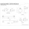 image:imageKingston Brass BAHK192478MB American Classic Bathroom Hardware Set Matte Black 18 x 7 x 325Matte Black