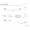 image:imageKingston Brass BAHK321478C Serano 4Piece Towel Bar Bathroom Accessory Set Polished Chrome