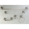 image:imageKingston Brass BAHK5112478SN Santa Fe 5Piece 18Inch and 24Inch Towel Bars Bathroom Accessory Set in Brushed NickelBrushed Nickel