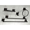 image:imageKingston Brass BAHK61212478SN Monarch 5Piece 18Inch and 24Inch Towel Bars Bathroom Accessory Set in Brushed NickelBlack