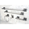 image:imageKingston Brass BAHK61212478SN Monarch 5Piece 18Inch and 24Inch Towel Bars Bathroom Accessory Set in Brushed NickelBrushed Nickel