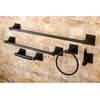 image:imageKingston Brass BAHK61212478SN Monarch 5Piece 18Inch and 24Inch Towel Bars Bathroom Accessory Set in Brushed NickelOil Rubbed Bronze