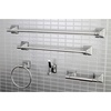 image:imageKingston Brass BAHK61212478SN Monarch 5Piece 18Inch and 24Inch Towel Bars Bathroom Accessory Set in Brushed NickelPolished Chrome