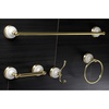 image:imageKingston Brass BAK1111478MB Victorian 4Piece 24Inch Towel Bar Bathroom Accessory Set in Matte BlackPolished Brass