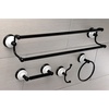 image:imageKingston Brass BAK1113478SN Victorian 4Pieces Dual TowelBar Bathroom Hardware Set Brushed NickelMatte Black
