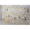 image:imageKingston Brass BAK1113478SN Victorian 4Pieces Dual TowelBar Bathroom Hardware Set Brushed NickelOil Rubbed Bronze