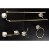 image:imageKingston Brass BAK1113478SN Victorian 4Pieces Dual TowelBar Bathroom Hardware Set Brushed NickelPolished Brass