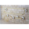 image:imageKingston Brass BAK1113478SN Victorian 4Pieces Dual TowelBar Bathroom Hardware Set Brushed NickelPolished Brass