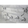 image:imageKingston Brass BAK1113478SN Victorian 4Pieces Dual TowelBar Bathroom Hardware Set Brushed NickelPolished Chrome