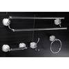 image:imageKingston Brass BAK1113478SN Victorian 4Pieces Dual TowelBar Bathroom Hardware Set Brushed NickelPolished Chrome
