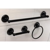 image:imageKingston Brass BAK31248PB Victorian 3Piece Bathroom Accessory Set Polished BrassMatte Black