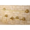 image:imageKingston Brass BAK3961478C Restoration 4Piece 24Inch Towel Bar Bathroom Accessory Set in Polished ChromePolished Brass