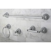 image:imageKingston Brass BAK3961478C Restoration 4Piece 24Inch Towel Bar Bathroom Accessory Set in Polished ChromePolished Chrome