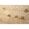 image:imageKingston Brass BAK396148PB Restoration 3Piece TowelBar Bathroom Hardware Set Polished BrassPolished Brass