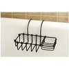 image:imageKingston Brass CC2161 Vintage 8Inch X 4Inch Claw Foot Bath Soap and Sponge Holder 914Inch Polished ChromeOil Rubbed Bronze