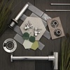 image:imageKingston Brass CC43101DLVKB30 Contemporary Sink Trim Kit with Drain and Bottle Trap Polished ChromePolished Chrome