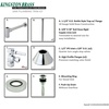 image:imageKingston Brass CC43101DLVKB30 Contemporary Sink Trim Kit with Drain and Bottle Trap Polished ChromePolished Chrome
