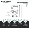 image:imageKingston Brass CC43101LKB30 Trimscape Traditional Plumbing Sink Trim Kit with PTrap in Polished ChromePolished Chrome