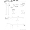 image:imageKingston Brass CC43106DLLKB40 Trimscape Modern Plumbing Sink Trim Kit with Bottle Trap in Polished NickelBrushed Nickel