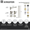 image:imageKingston Brass CC43106DLLKB40 Trimscape Modern Plumbing Sink Trim Kit with Bottle Trap in Polished NickelMatte Black