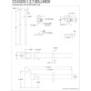 image:imageKingston Brass CC43202DLLKB30 Trimscape Modern Plumbing Sink Trim Kit with Bottle Trap in Polished BrassBrushed Nickel