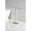 image:imageKingston Brass CC8200 Claremont Freestanding TShape Towel Rack Matte BlackBrushed Brass