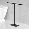 image:imageKingston Brass CC8200 Claremont Freestanding TShape Towel Rack Matte BlackMatte Black