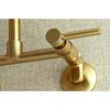 image:imageKingston Brass Concord 8Inch Adjustable Center Wall Mount Kitchen Faucet Polished ChromeBrushed Brass