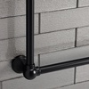 image:imageKingston Brass DTC322419BB Maximilien Wall Mount Towel Rack Brushed Brass 32 x 24 x 3Matte Black