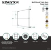 image:imageKingston Brass DTM323631 Gallant 36 x 32Inch Wall Mount TowelRack Polished ChromeBrushed Brass
