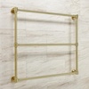 image:imageKingston Brass DTM323631 Gallant 36 x 32Inch Wall Mount TowelRack Polished ChromeBrushed Brass