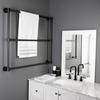 image:imageKingston Brass DTM323631 Gallant 36 x 32Inch Wall Mount TowelRack Polished ChromeMatte Black
