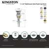 image:imageKingston Brass EV8312 Coronet Push PopUp Bathroom Sink Drain without Overflow Polished Brass