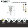 image:imageKingston Brass EV8411 Coronet Push PopUp Bathroom Sink Drain without Overflow Polished Chrome