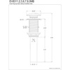 image:imageKingston Brass EV8412 Coronet Push PopUp Bathroom Sink Drain Without Overflow Polished Brass 844 x 244 x 244Polished Chrome