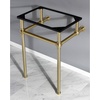 image:imageKingston Brass Fauceture VBH282033SB Console Sink Holder with Brass Pedestal Brushed Brass