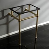 image:imageKingston Brass Fauceture VBH282033SB Console Sink Holder with Brass Pedestal Brushed Brass