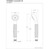 image:imageKingston Brass K104A2 Metropolitan Metro Hand Shower 818Inch Polished BrassOil Rubbed Bronze