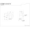 image:imageKingston Brass K173M6 Shower Scape Wall Mount Supply Elbow Polished NickelBrushed Brass