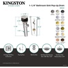 image:imageKingston Brass KB1003 Brass PopUp Drain with Overflow Antique Brass 781 x 213 x 213Brushed NickelPolished Brass