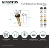 image:imageKingston Brass KB2001 Trimscape 22 Gauge Drain PopUp Assembly 814 Polished ChromePolished Brass