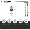 image:imageKingston Brass KB3001 Fauceture Lift and Turn Sink Drain  ChromePolished Brass