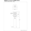 image:imageKingston Brass KB4007 Fauceture Grid Drain without Overflow Brushed Brass 825 x 225 x 225