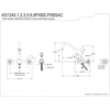 image:imageKingston Brass KS1245PXBS Heritage Wall Mount Bridge Kitchen Faucet with Brass Spray Oil Rubbed Bronze